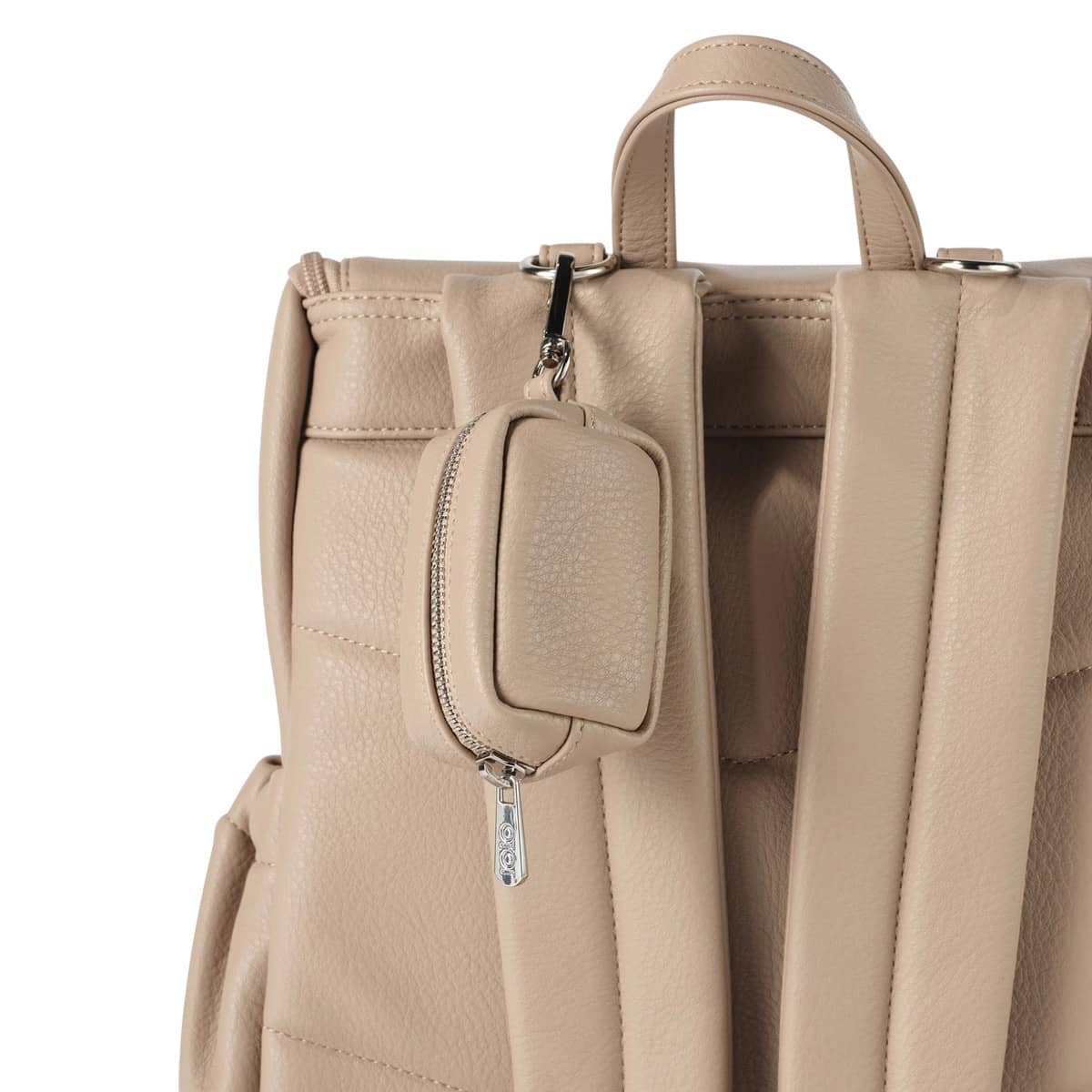 OiOi Waste Bag Dispenser - Oat Vegan Leather - Image 4