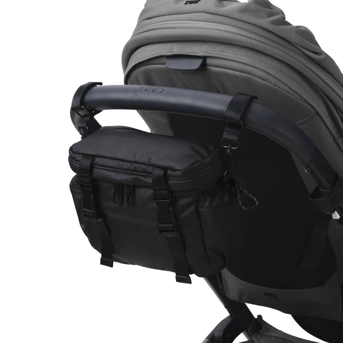OiOi Traveller Pram Caddy - Black Weatherproof - Image 3