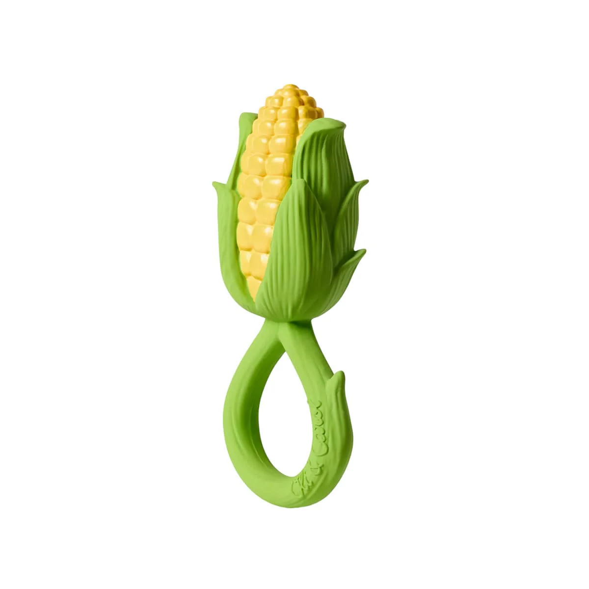 Oli & Carol 2 in 1 Rattle Toy and Teether - Corn - Image 5
