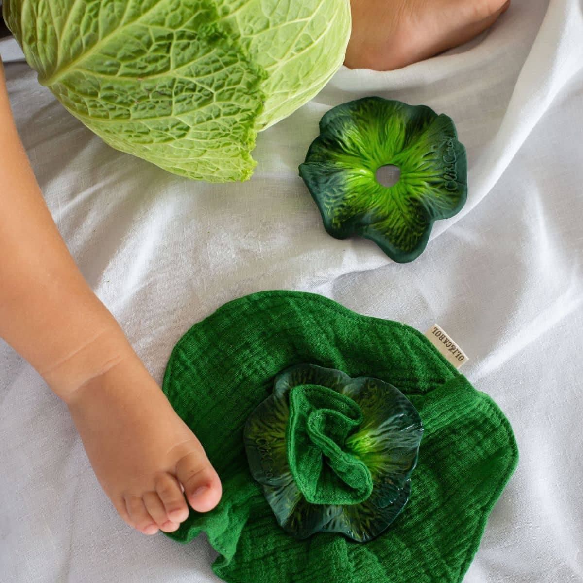 Oli & Carol Mini Doudou Teether - Kendall the Kale - Image 11