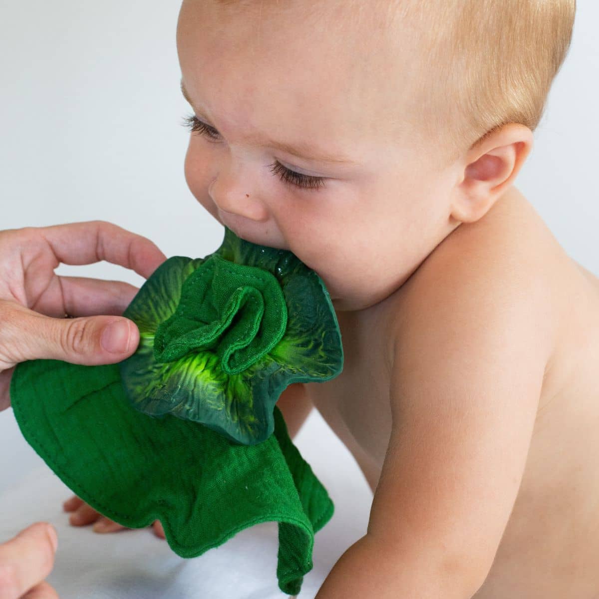 Oli & Carol Mini Doudou Teether - Kendall the Kale - Image 8