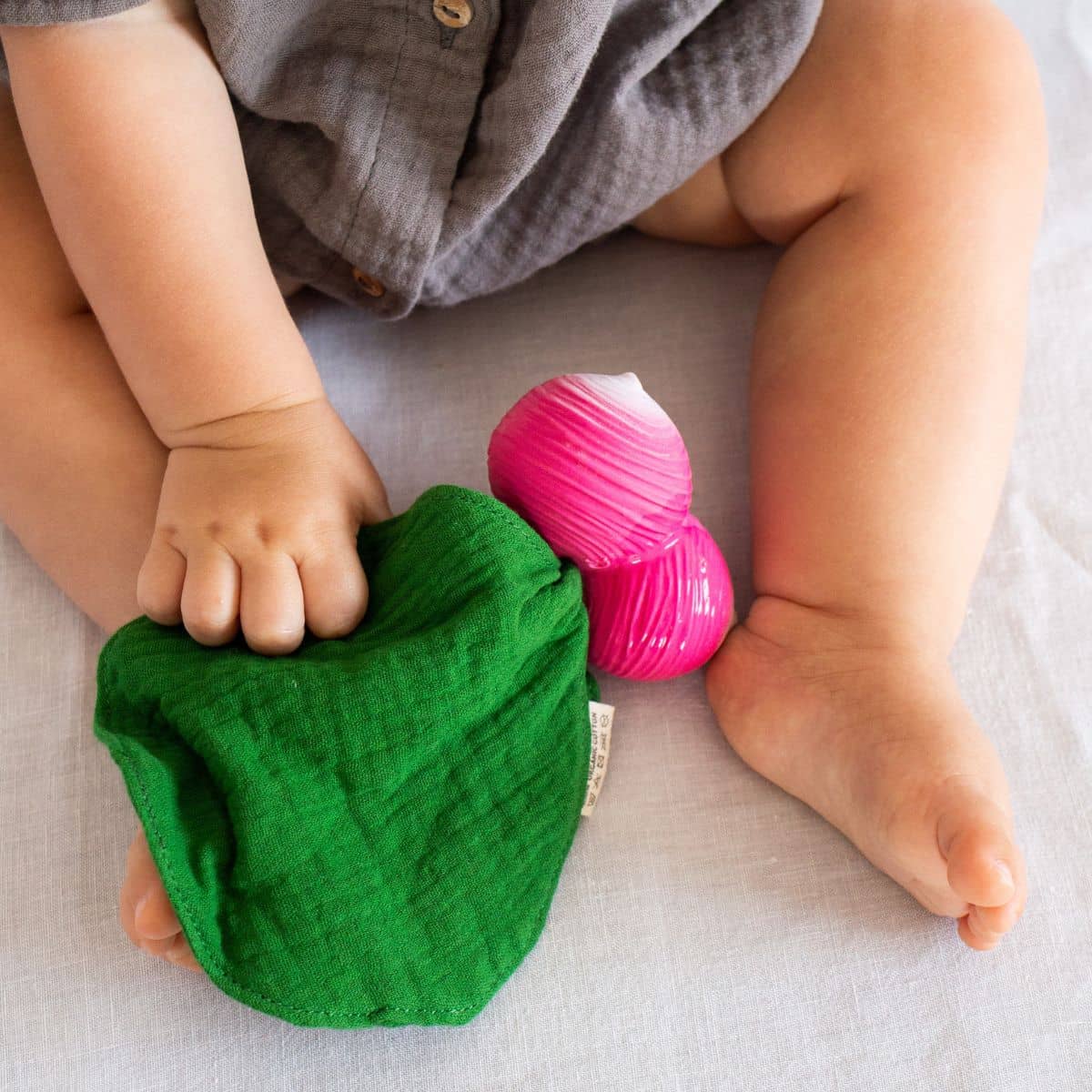 Oli & Carol Mini Doudou Teether - Ramona the Radish - Image 3