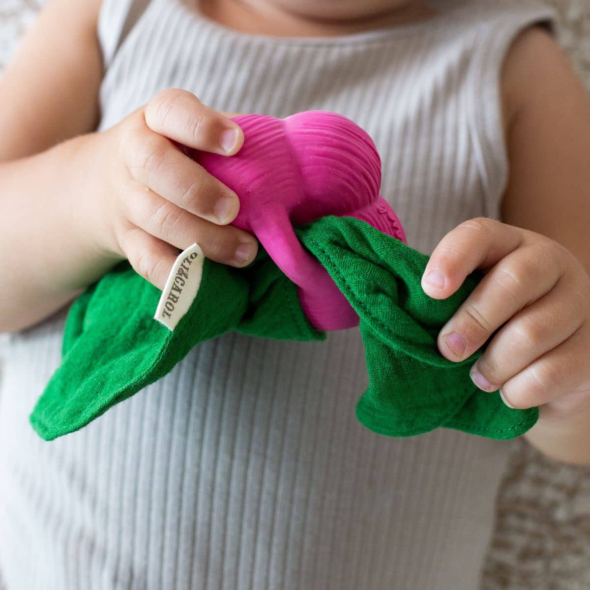 Oli & Carol Mini Doudou Teether - Ramona the Radish - Image 9