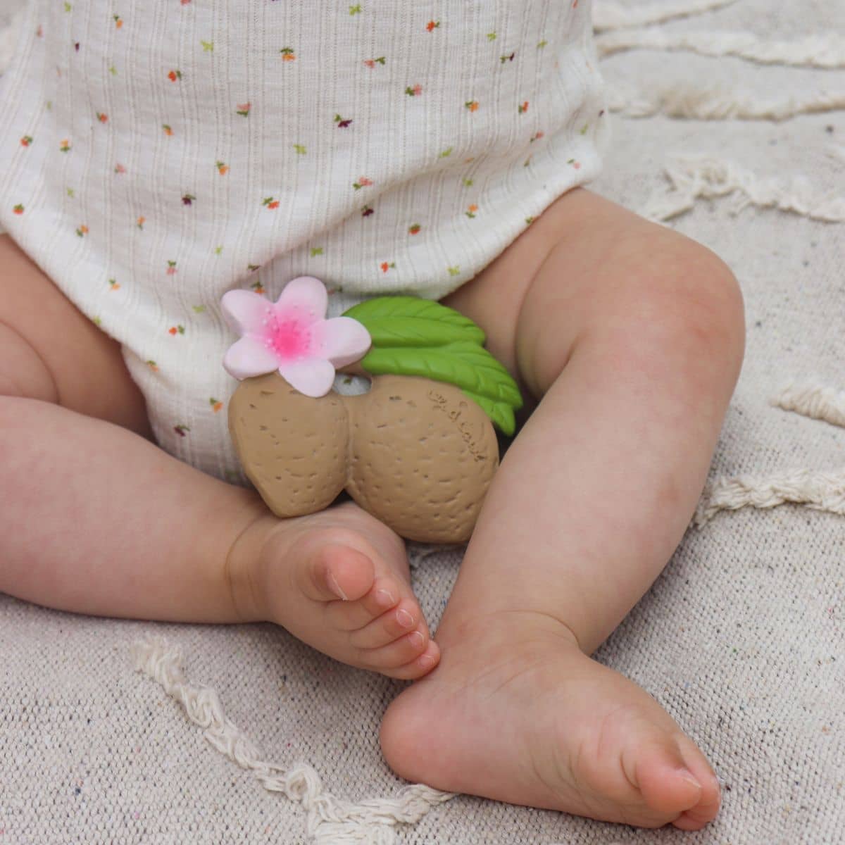 Oli & Carol Natural Rubber Teether - Aly the Almond - Image 5