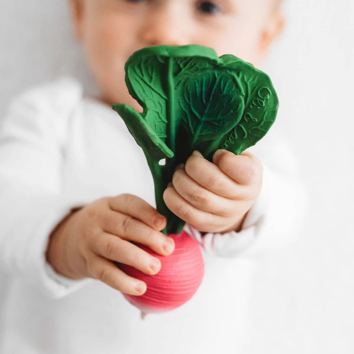 Oli & Carol Natural Rubber Teether - Ramona the Radish - Image 2