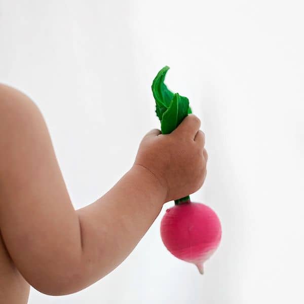 Oli & Carol Natural Rubber Teether - Ramona the Radish - Image 5