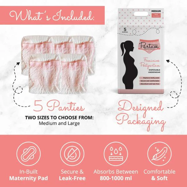 Partum Panties Maternity Disposable Underwear - Image 10