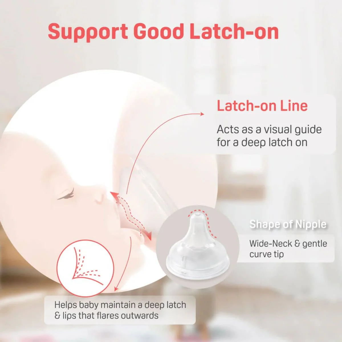 Pigeon SofTouch BPP Peristaltic Plus Wide Neck Teats - Image 3