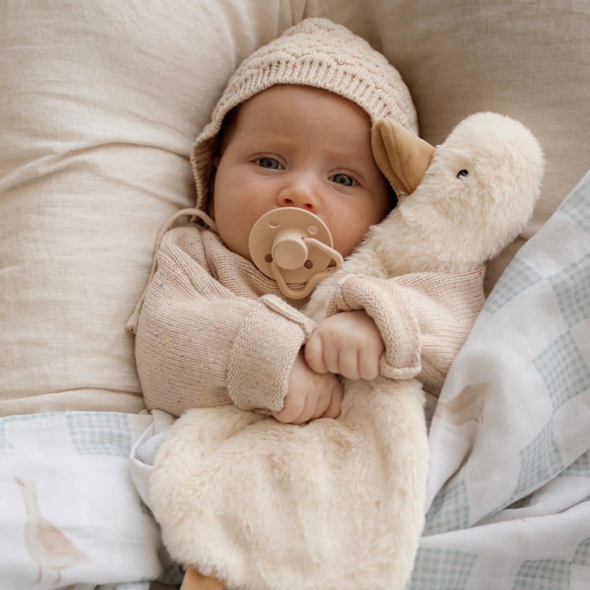 Pop Ya Tot Comforter Toy - Waddles the Goose - Image 2