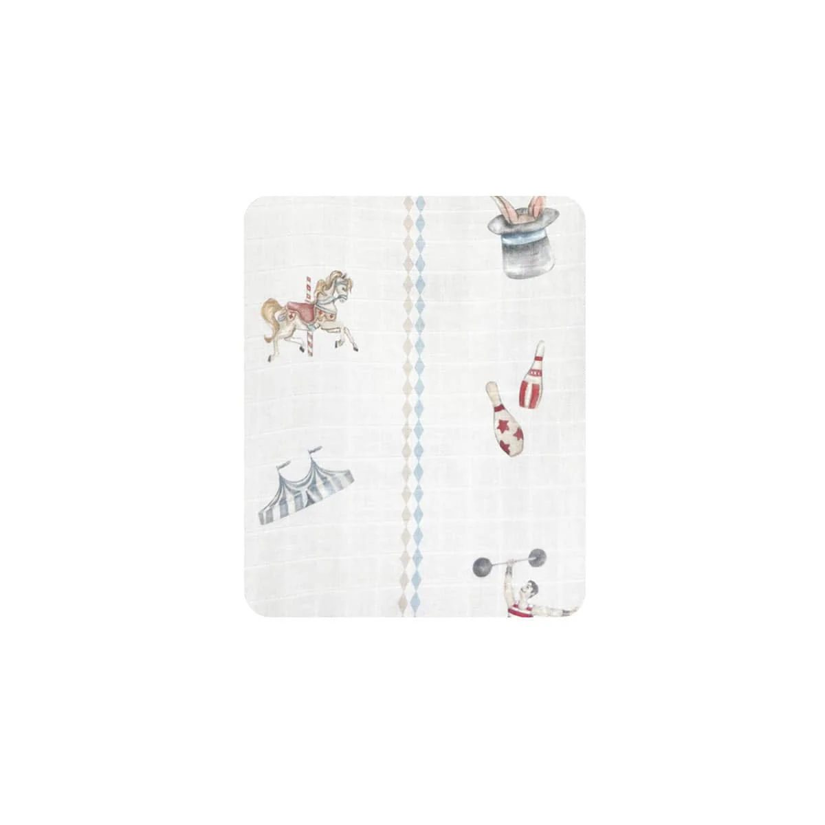 Pop Ya Tot Fitted Cotton Muslin Cot Sheet - Le Cirque