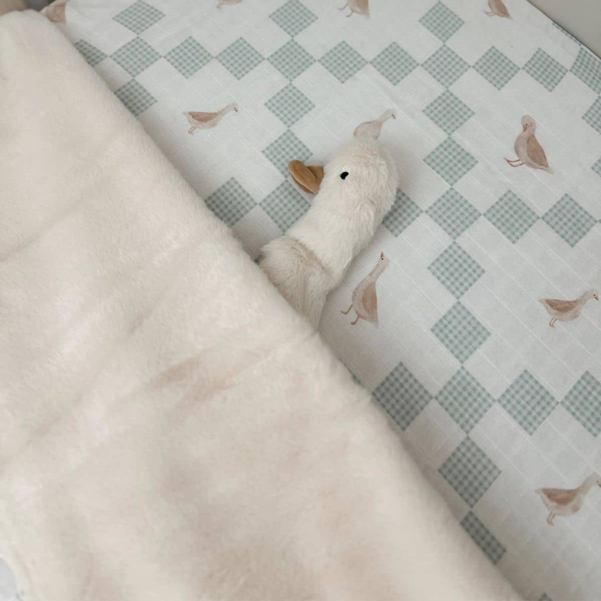 Pop Ya Tot Fur Lined Cot Blanket - Goosey Gander - Image 3