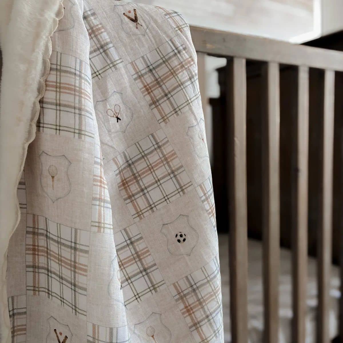 Pop Ya Tot Fur Lined Cot Blanket - Old Sport - Image 4