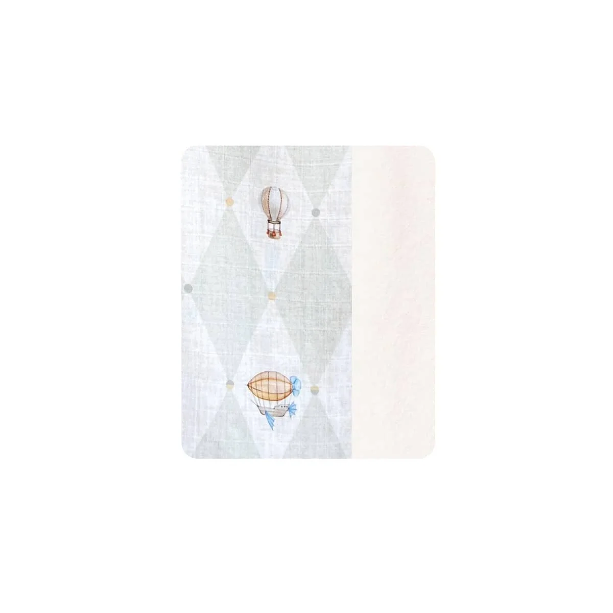 Pop Ya Tot Fur Lined Cot Blanket - Up and Away