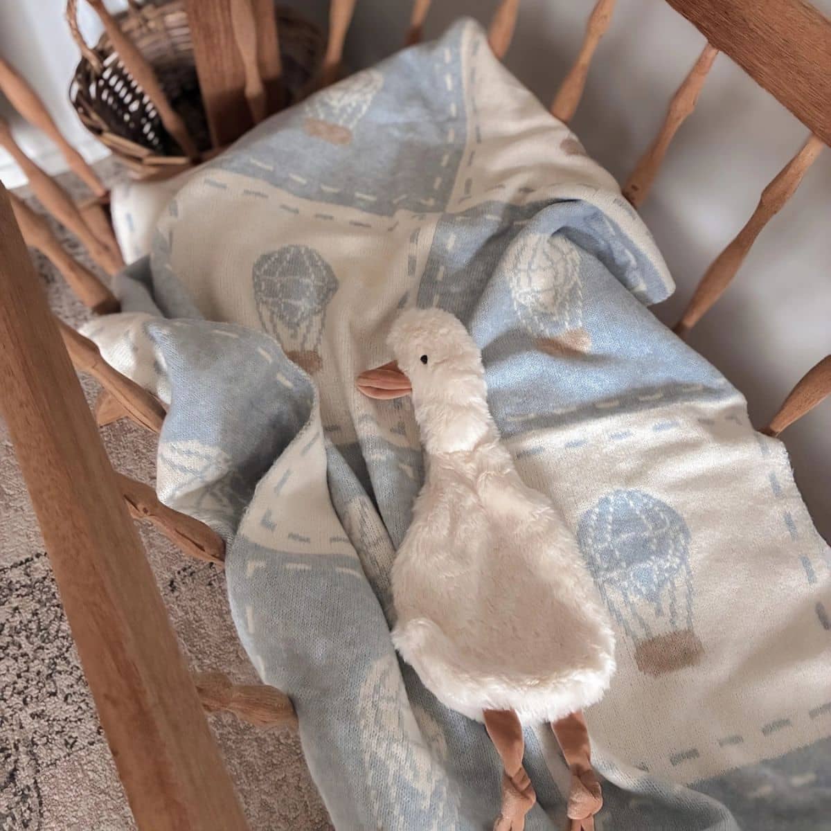 Pop Ya Tot Knitted Blanket - Up and Away - Image 2