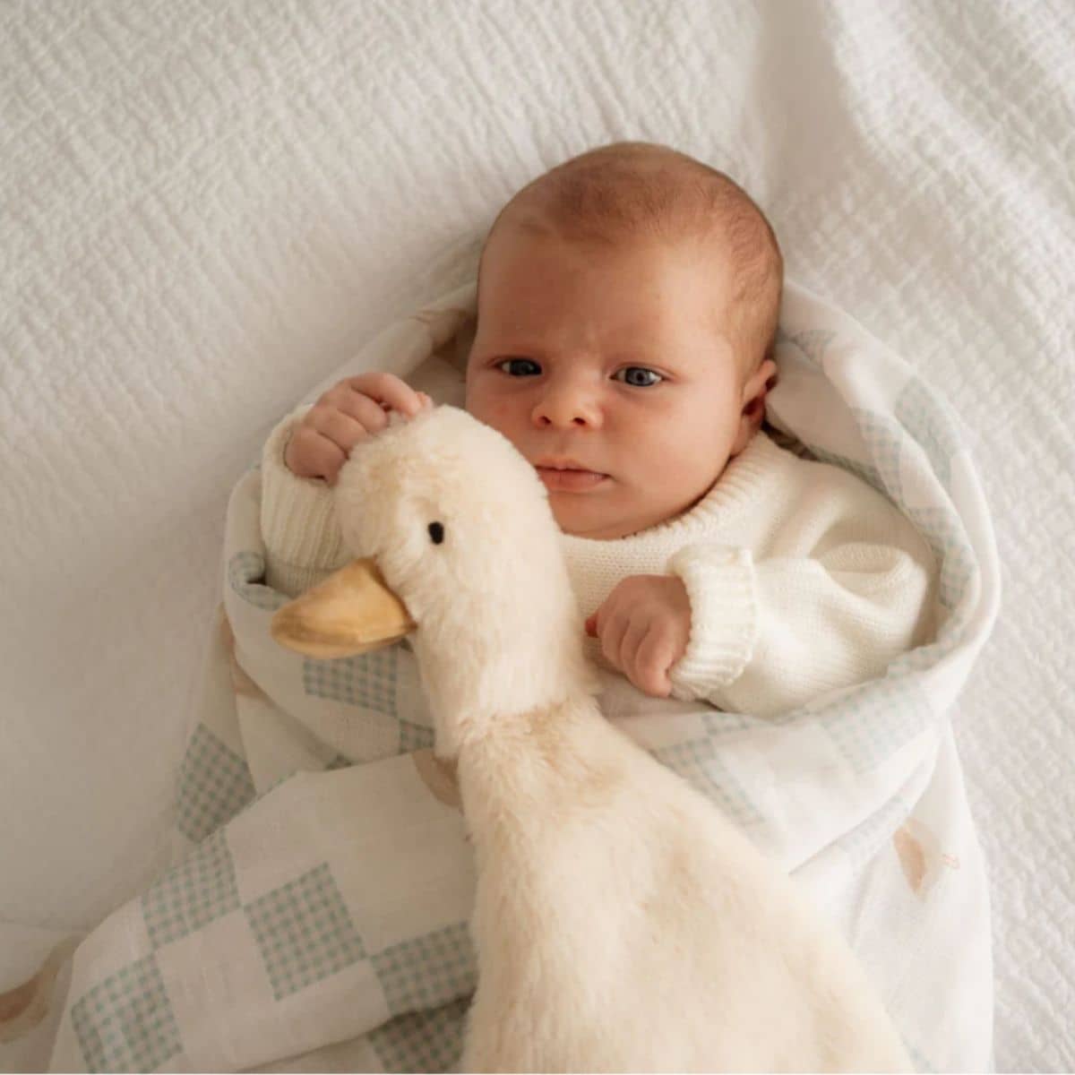 Pop Ya Tot Organic Cotton Swaddle Wrap - Goosey Gander - Image 6