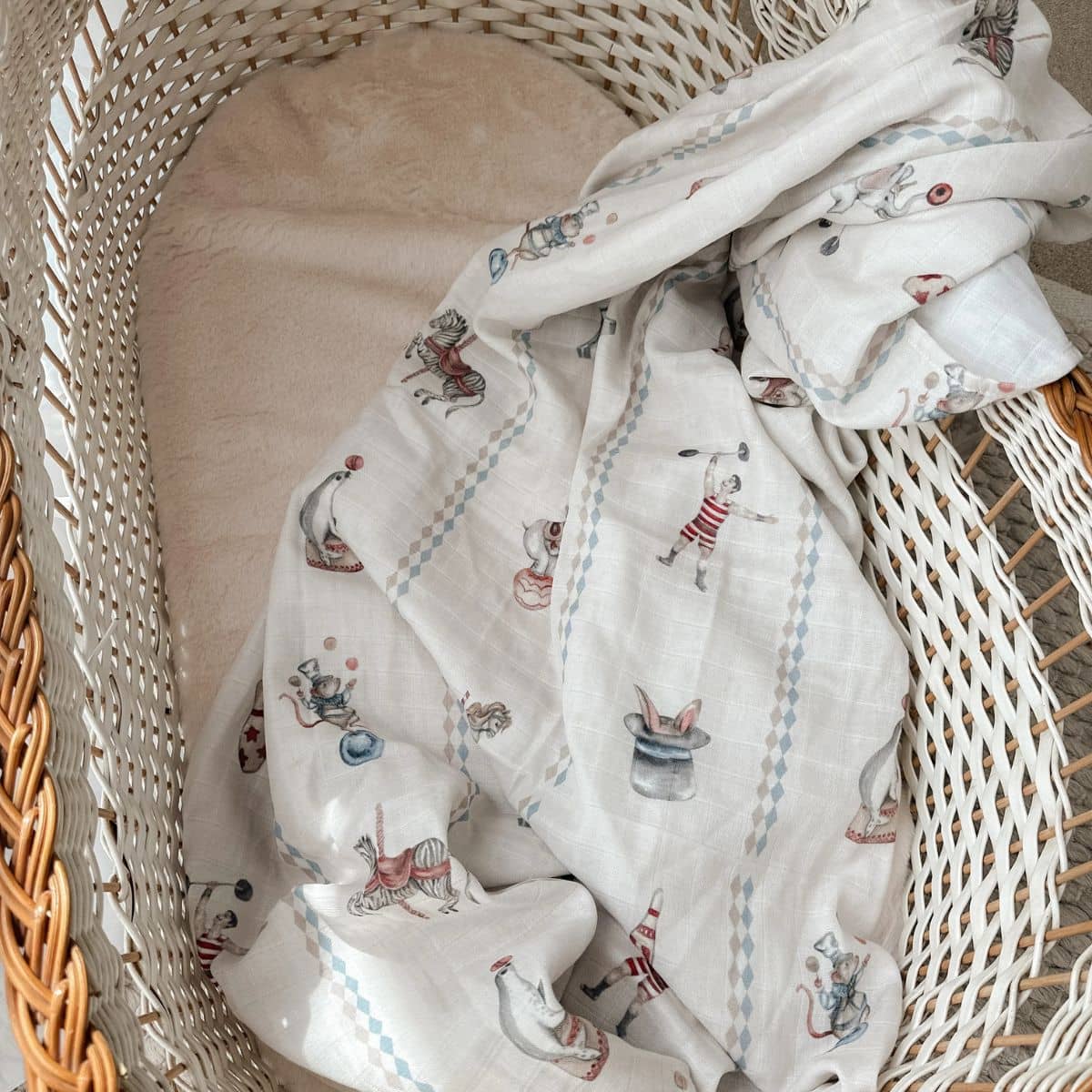Pop Ya Tot Organic Cotton Swaddle Wrap - Le Cirque - Image 5