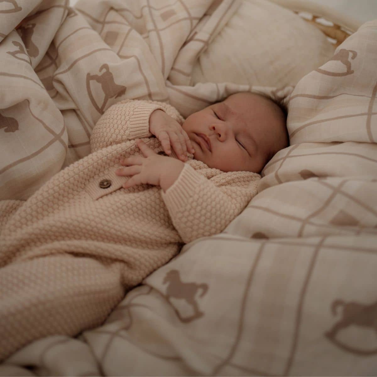 Pop Ya Tot Organic Cotton Swaddle Wrap - The Rocking Horse - Image 3