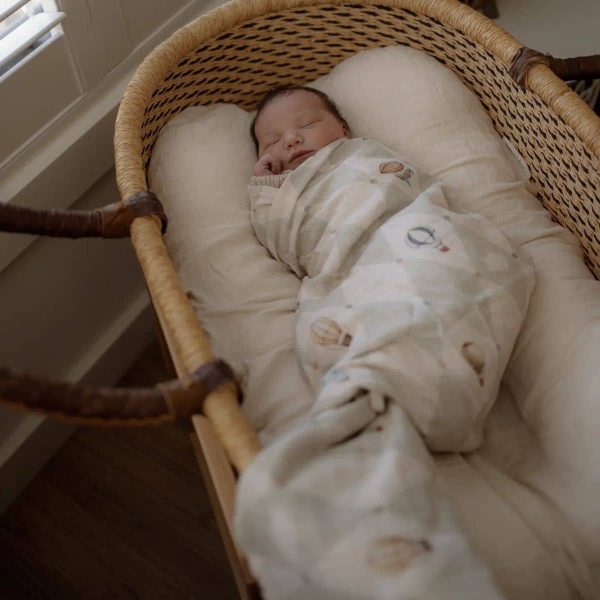 Pop Ya Tot Organic Cotton Swaddle Wrap - Up and Away - Image 3