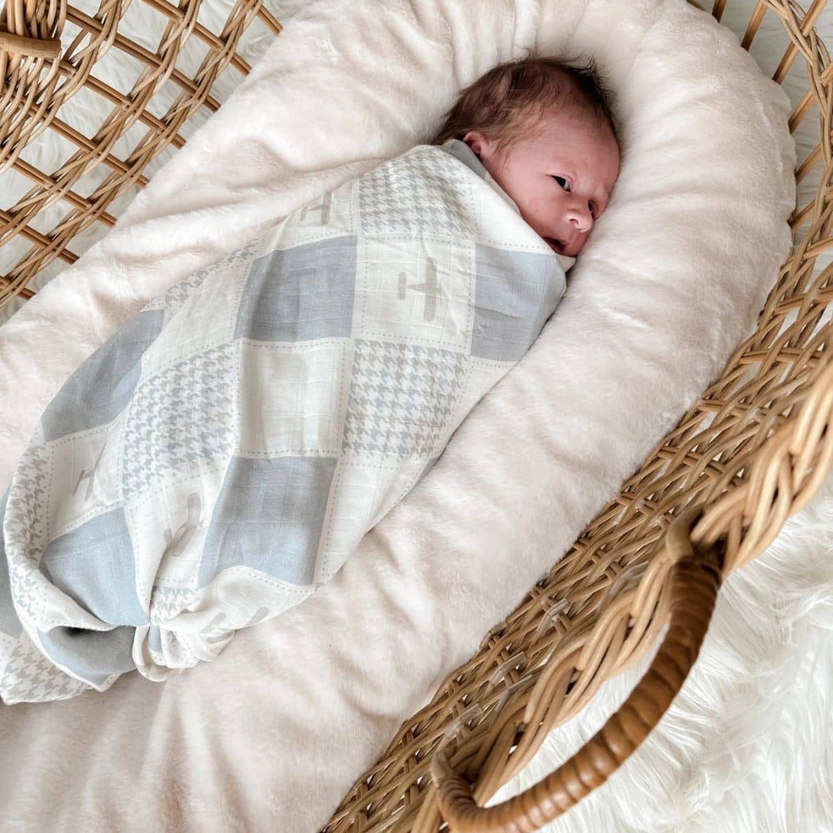 Pop Ya Tot Organic Cotton Swaddle Wrap - Wright Flyer - Image 4