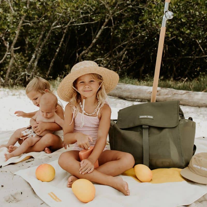 Sande Kids Beach Hauler - Mesh Backpack - Pandanus - Image 14