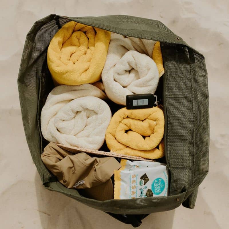 Sande Kids Beach Hauler - Mesh Backpack - Pandanus - Image 6