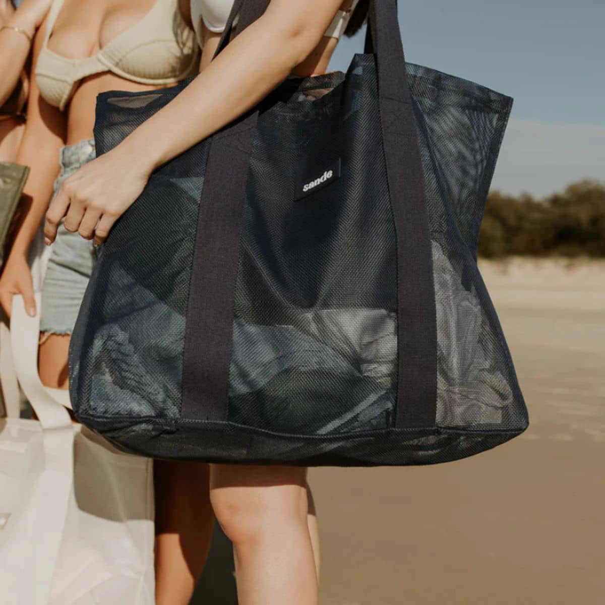 Sande Kids Beach Hauler - Mini Mesh Beach Bag – Deep Sea - Image 2