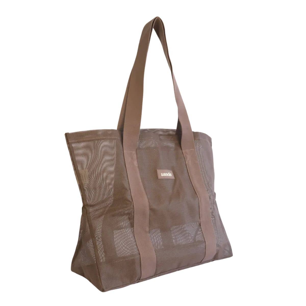 Sande Kids Beach Hauler - Mini Mesh Beach Bag – Espresso - Image 3