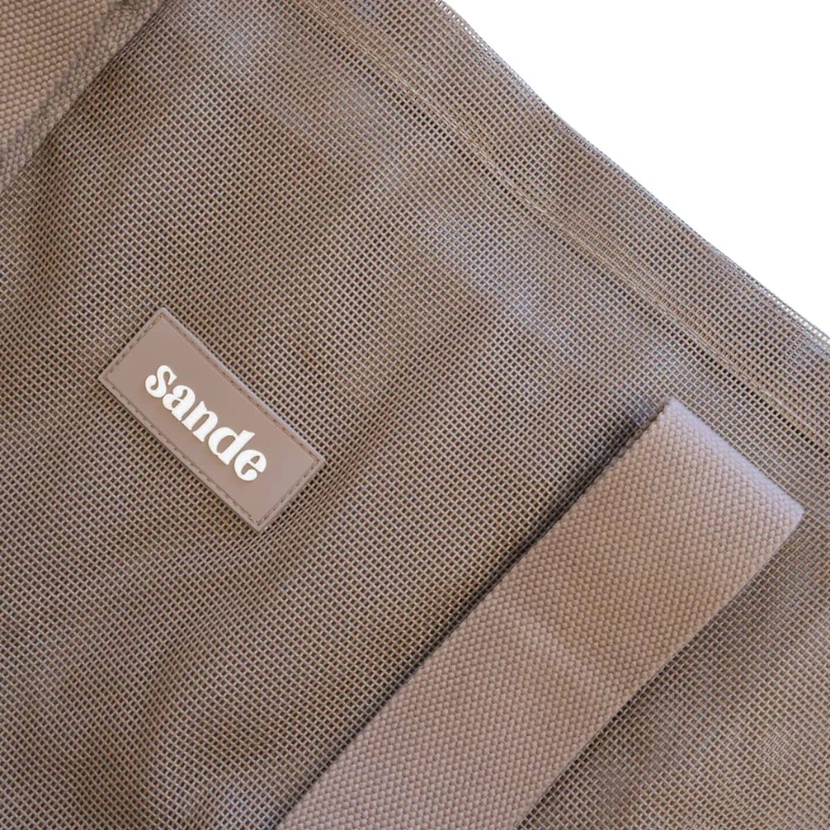 Sande Kids Beach Hauler - Mini Mesh Beach Bag – Espresso - Image 9