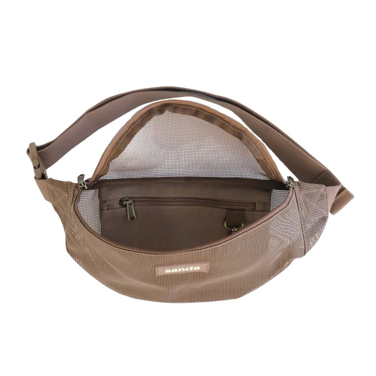 Sande Kids Essentials Mesh Crossbody Bag - Espresso - Image 5