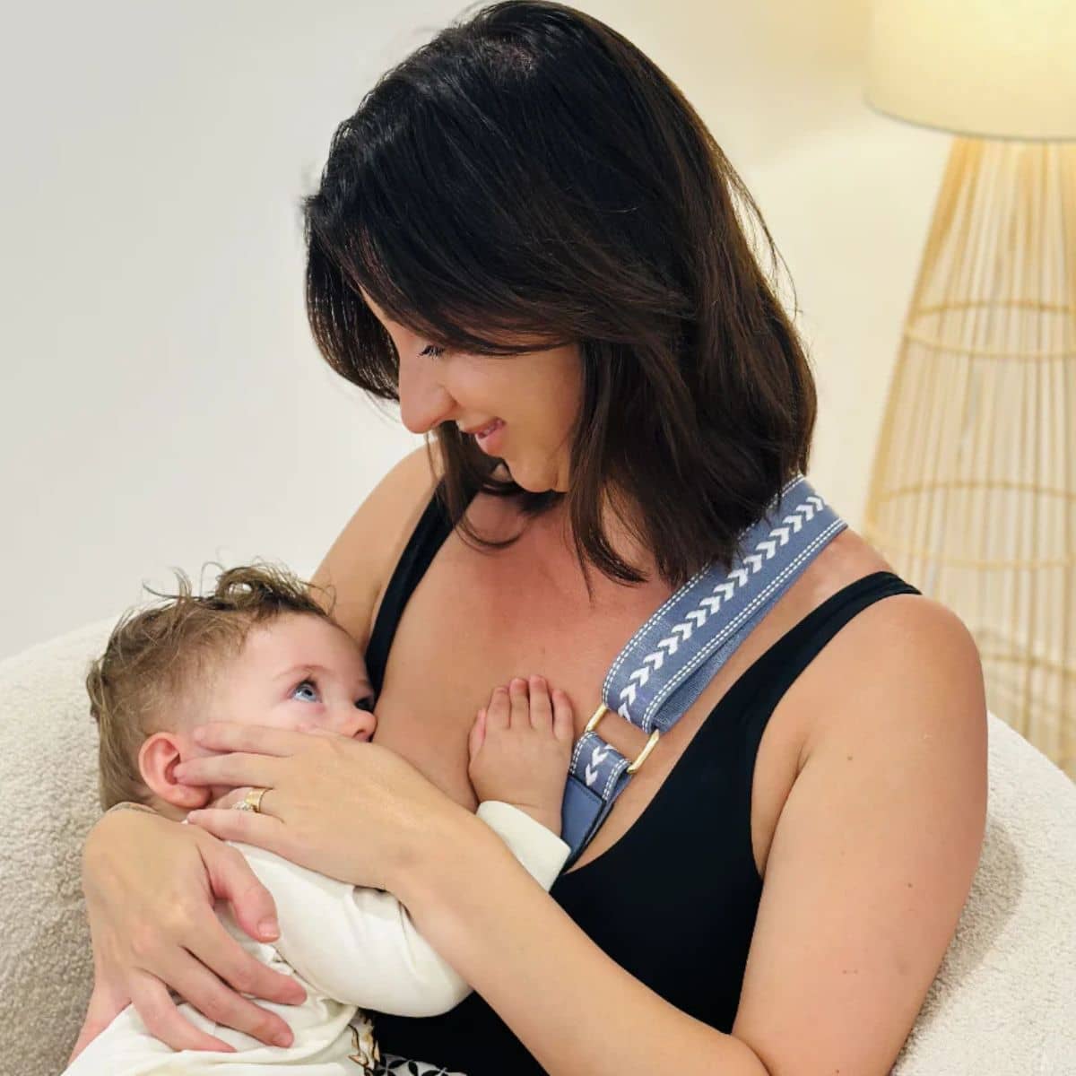 Simple Breastfeeding - Blissful Bond Boobie Pillow - Blue - Image 3