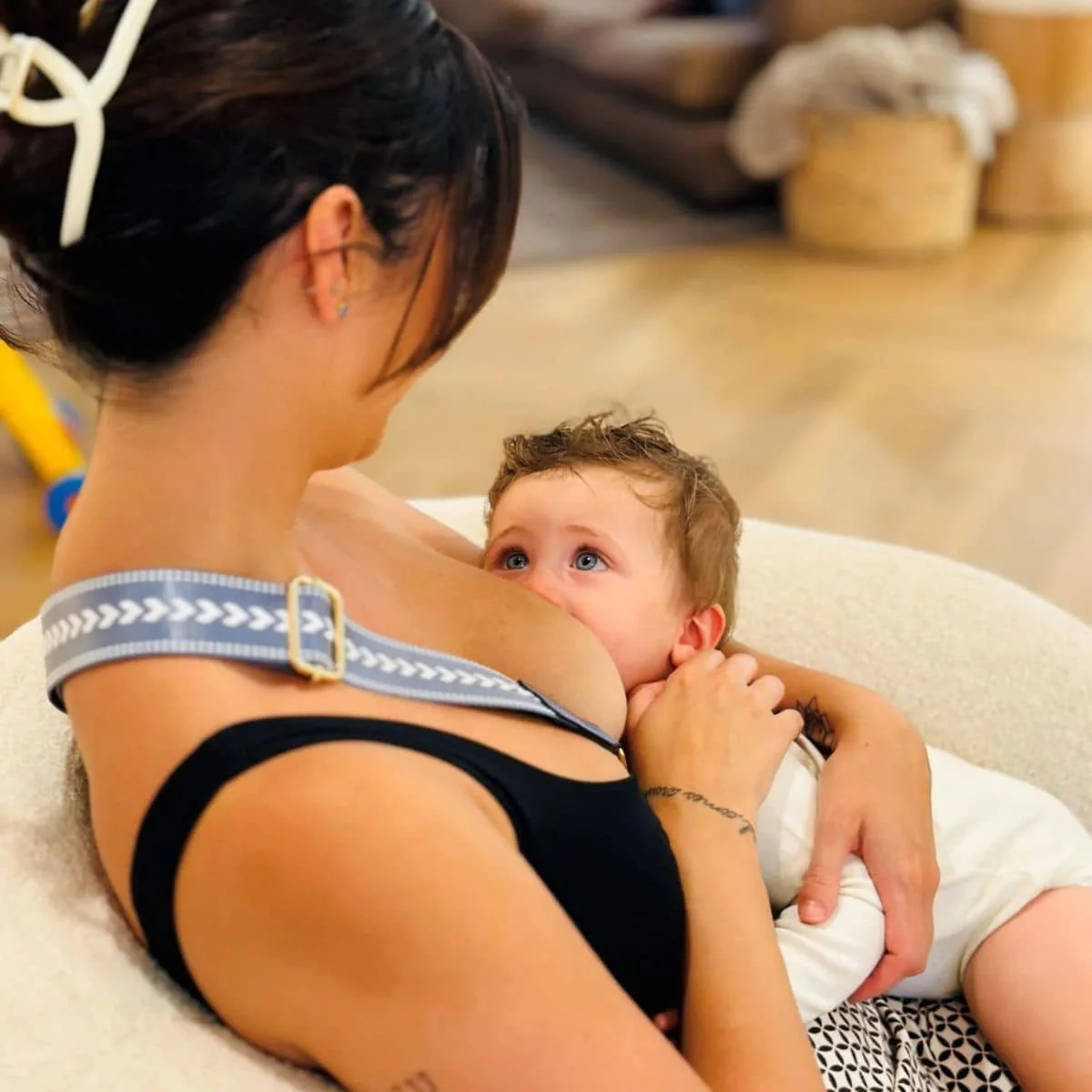 Simple Breastfeeding - Blissful Bond Boobie Pillow - Blue - Image 4