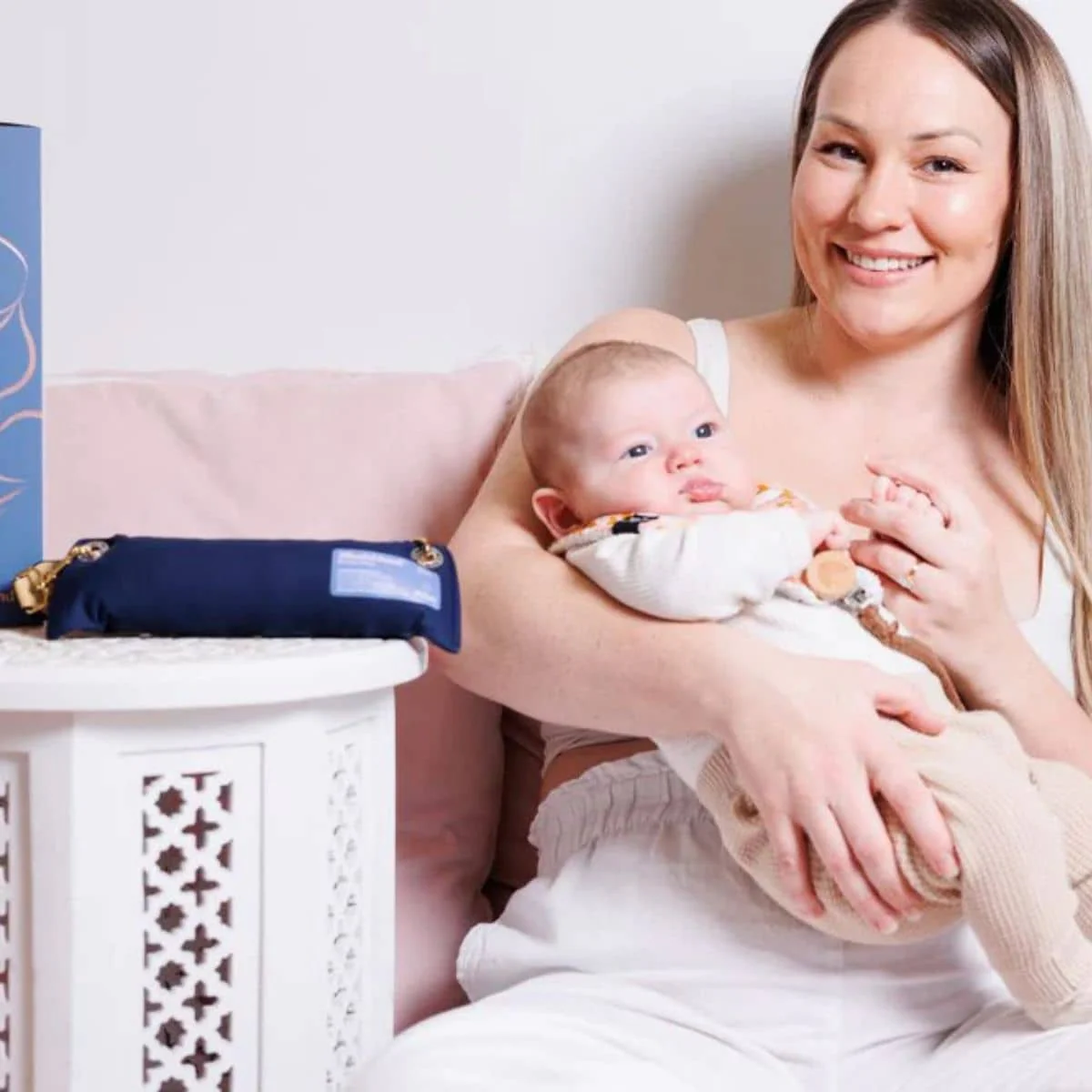 Simple Breastfeeding - Blissful Bond Boobie Pillow - Blue - Image 9