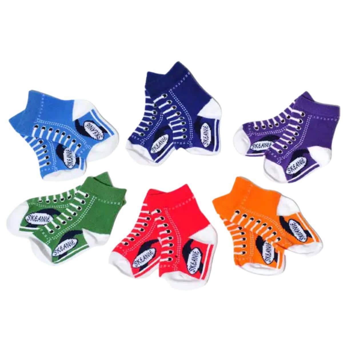 Skeanie Six Pack Baby Socks - Sneakers - Image 5