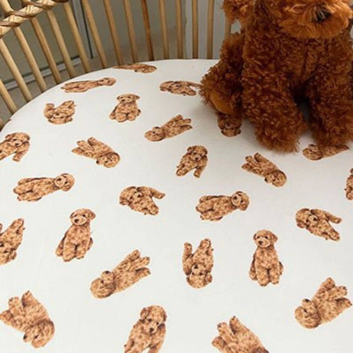 Smitten Bub Co Fitted Cot Sheet - Cavoodle - Image 2