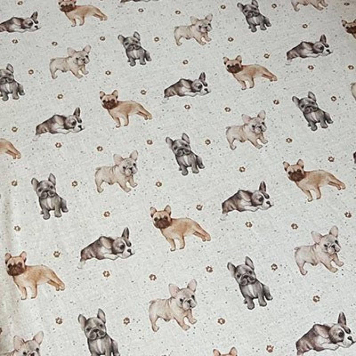 Smitten Bub Co Fitted Cot Sheet - French Bulldog - Image 2