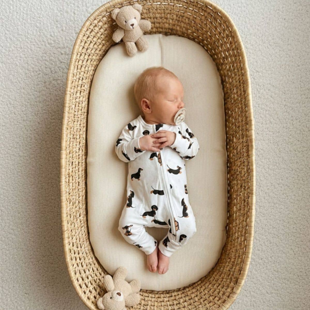 Smitten Bub Co Full Zip Romper - Dachshund - Image 2