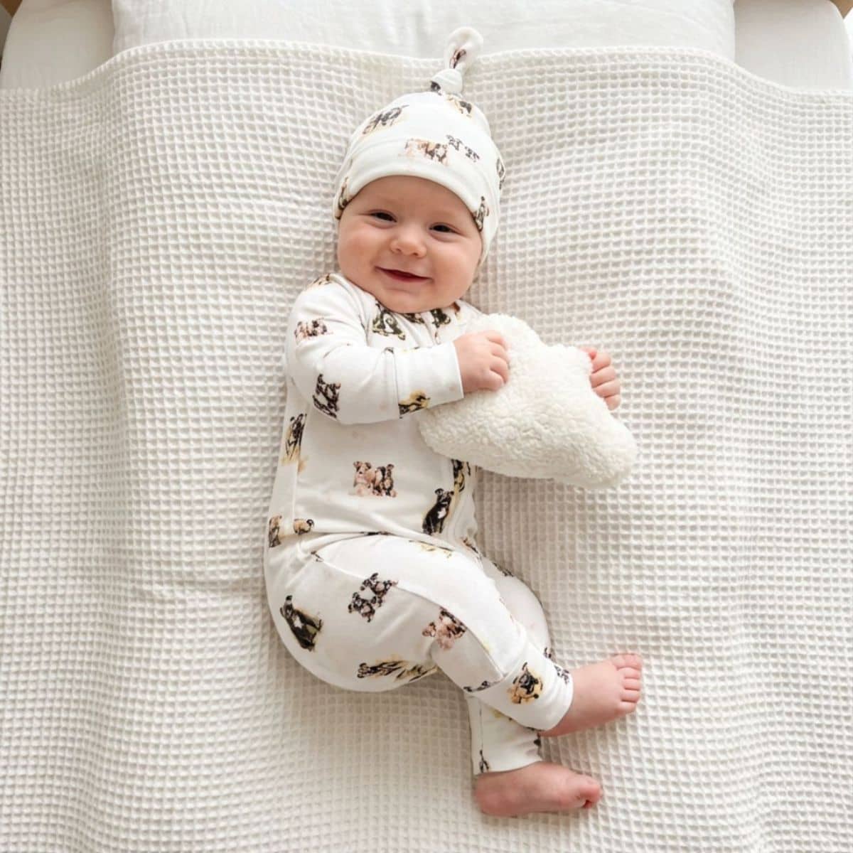 Smitten Bub Co Full Zip Romper - Staffy - Image 2