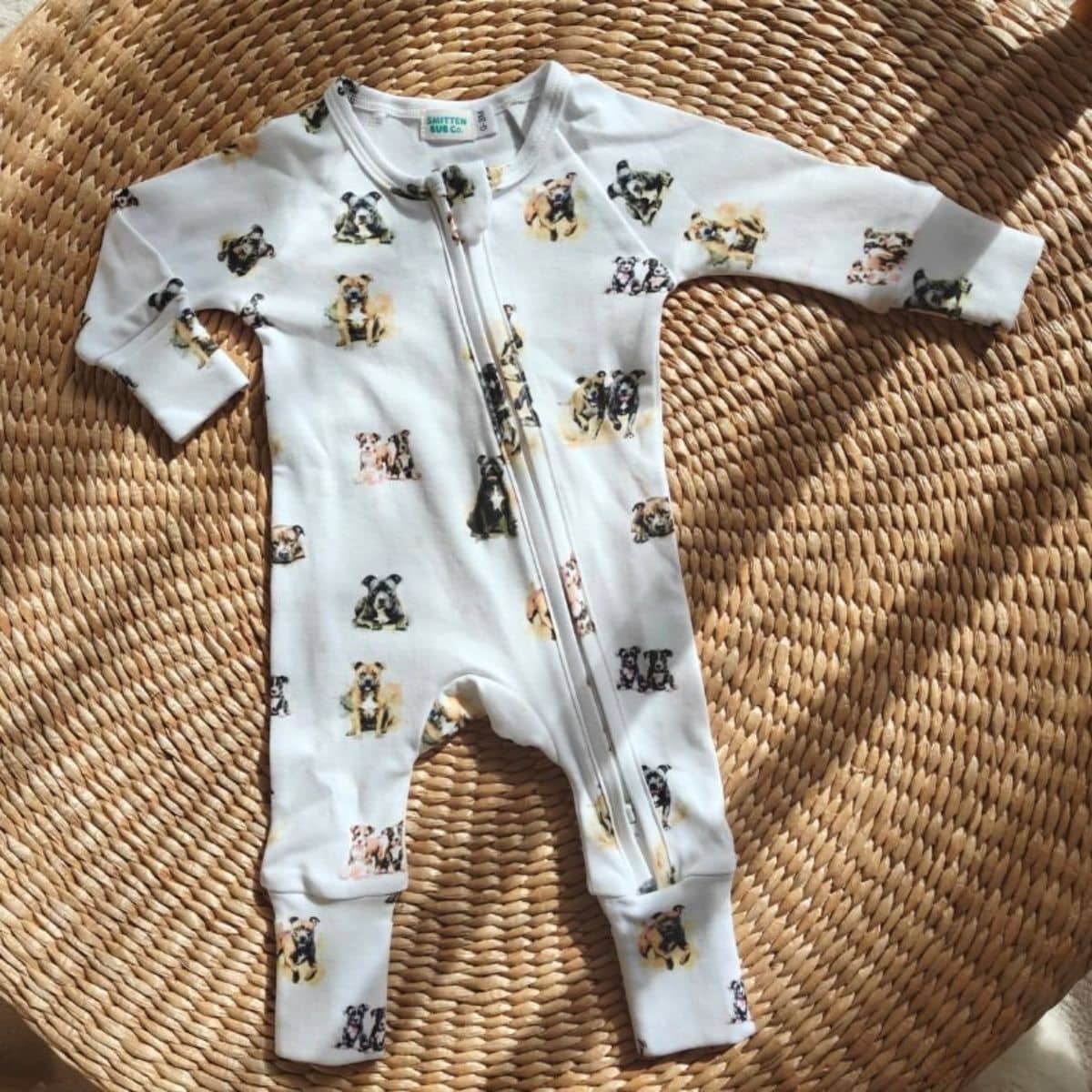 Smitten Bub Co Full Zip Romper - Staffy - Image 4