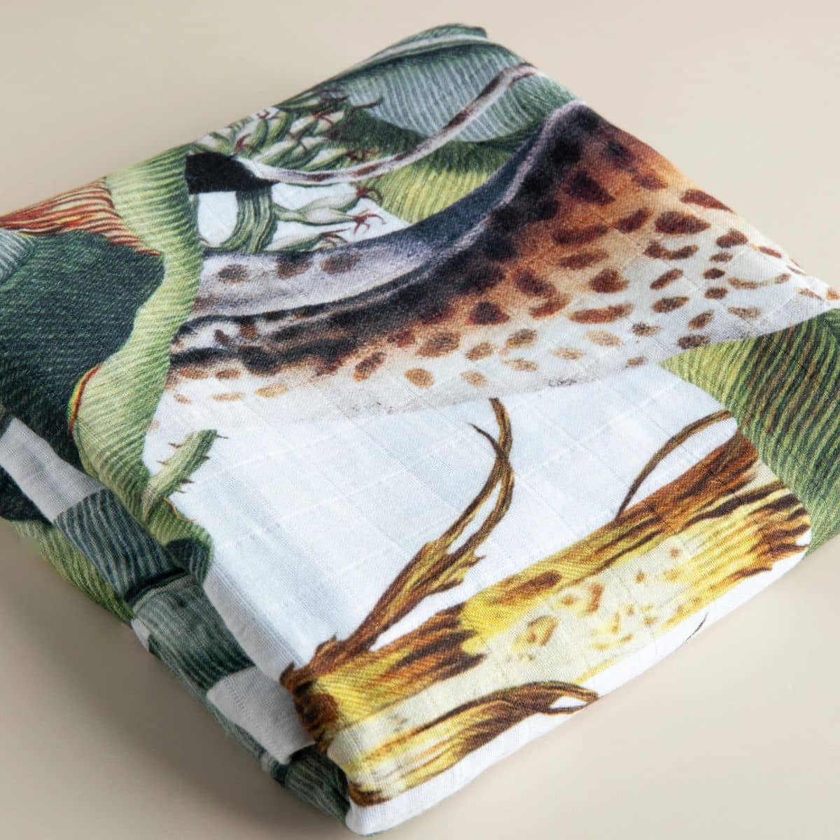 Snug as a Bub + Co Organic Cotton Muslin Swaddle - Wild One - Image 6