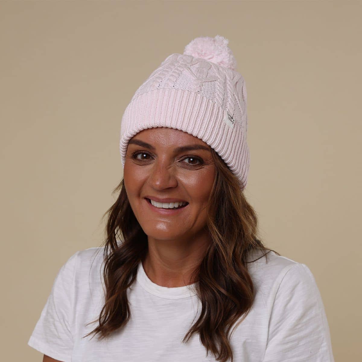 Snuggle Hunny Adult Knit Beanie - Blush Pink - Image 3