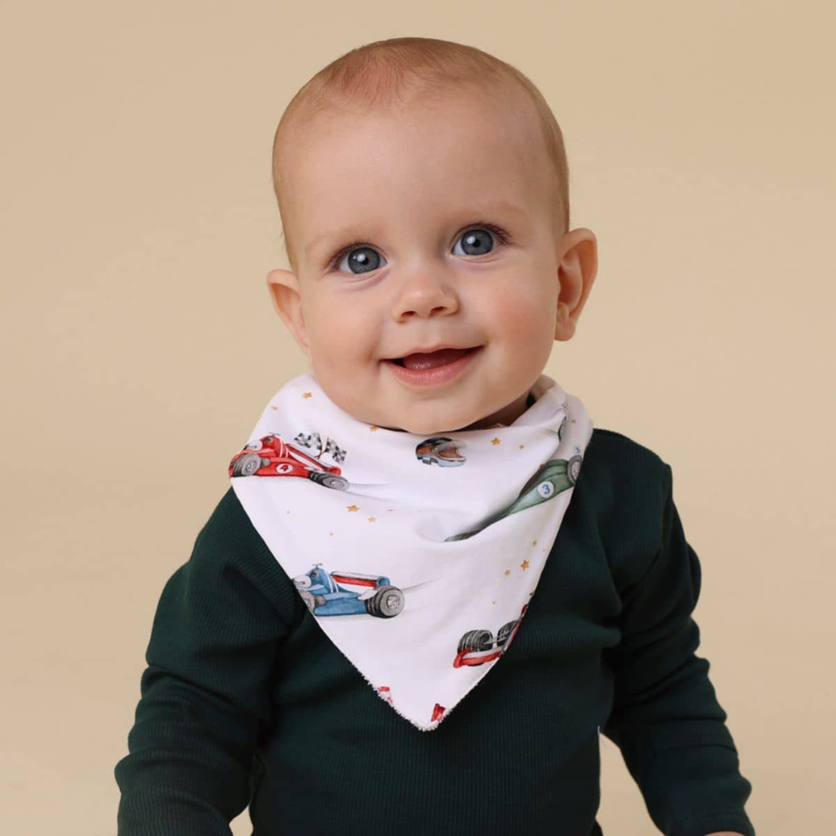 Snuggle Hunny Bandana Dribble Bib - Little Racers - Image 4