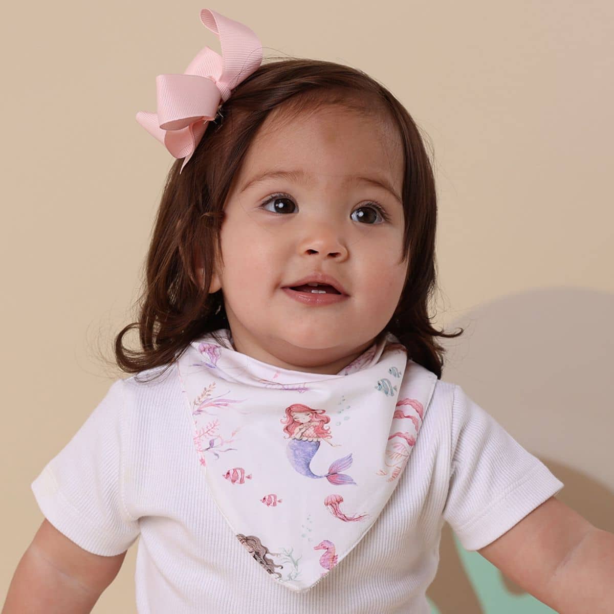 Snuggle Hunny Bandana Dribble Bib - Mermaid - Image 3