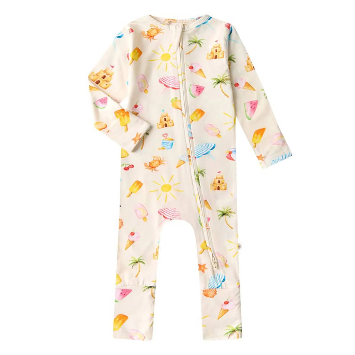 Snuggle Hunny Convertible Romper - Beach Fun - Newborn