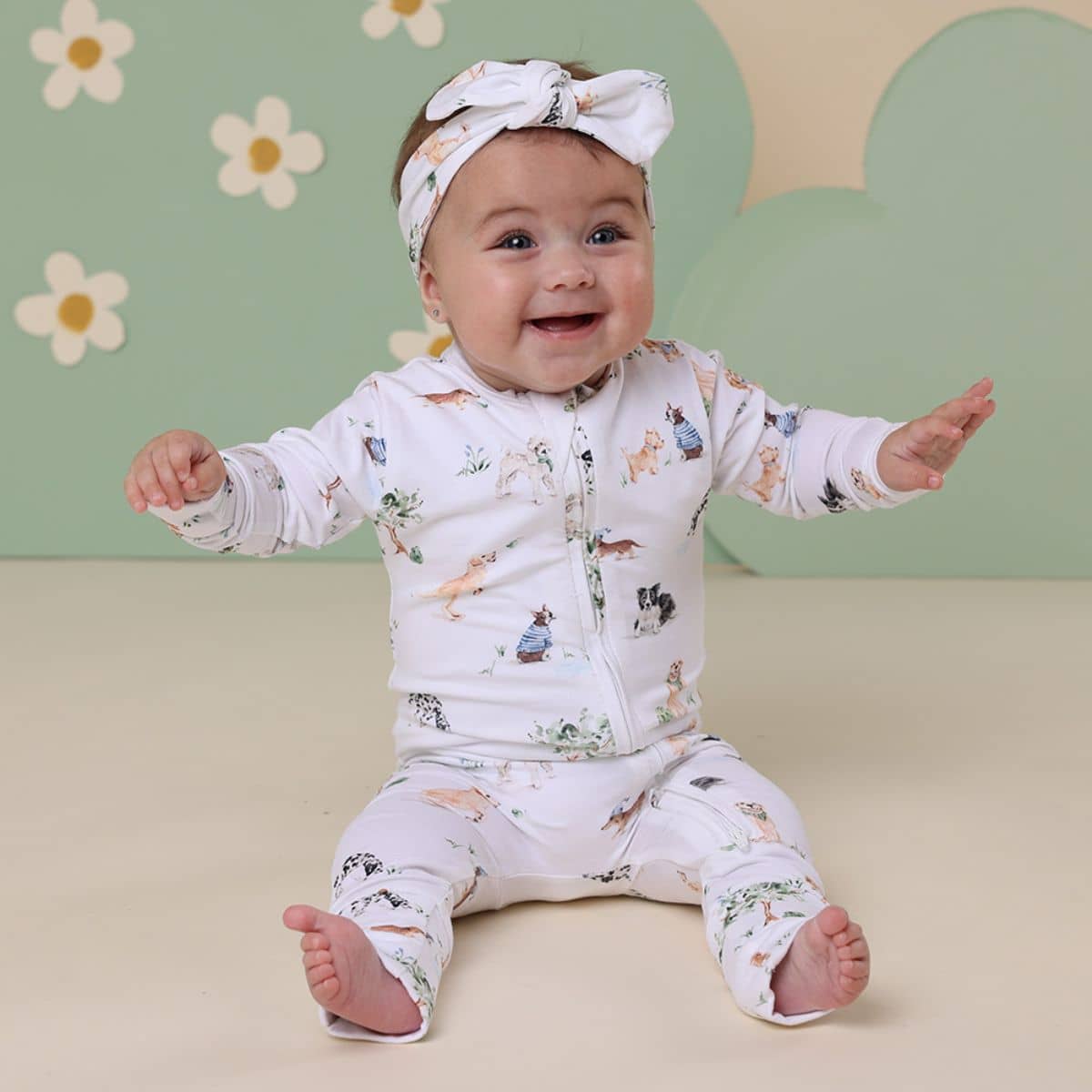 Snuggle Hunny Convertible Romper - Dog Park - Image 4