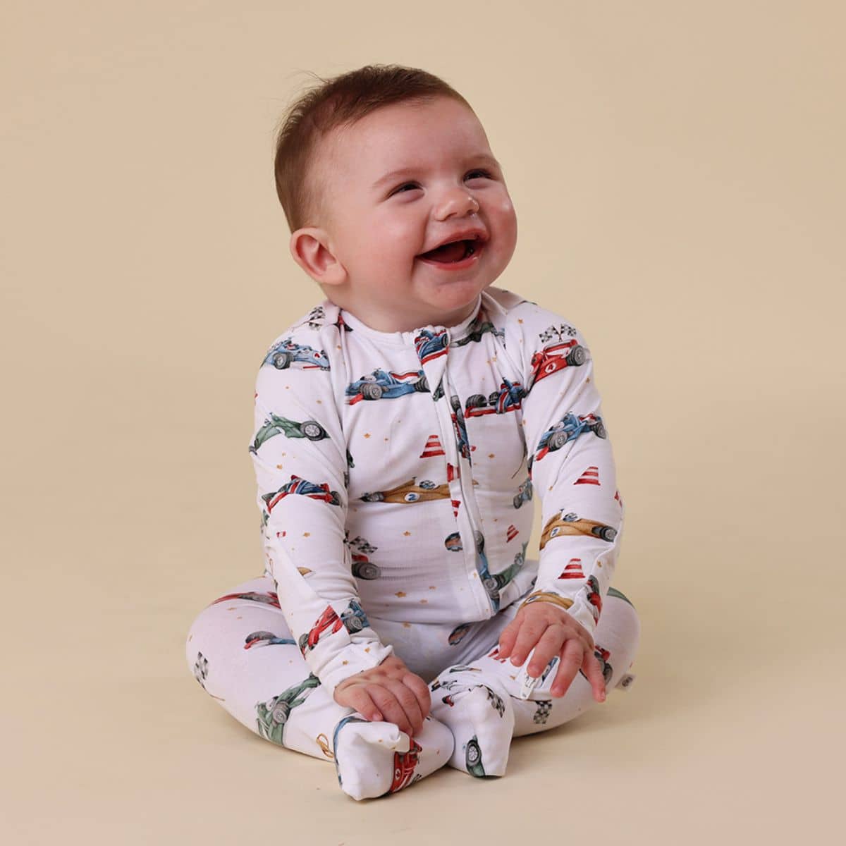 Snuggle Hunny Convertible Romper - Little Racers - Image 5