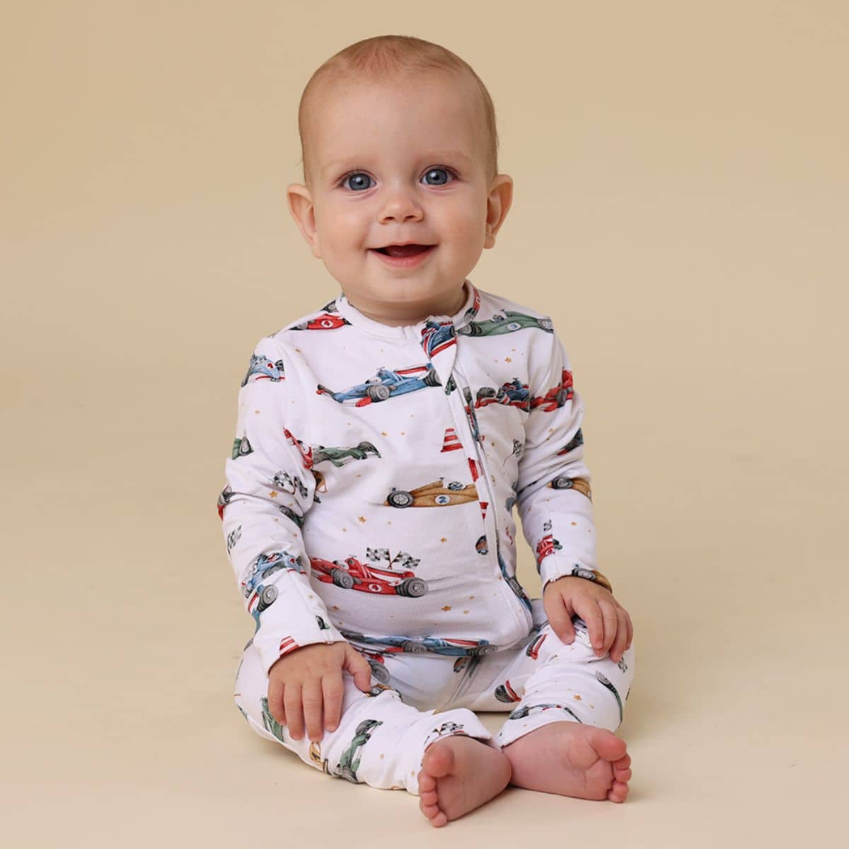 Snuggle Hunny Convertible Romper - Little Racers - Image 8