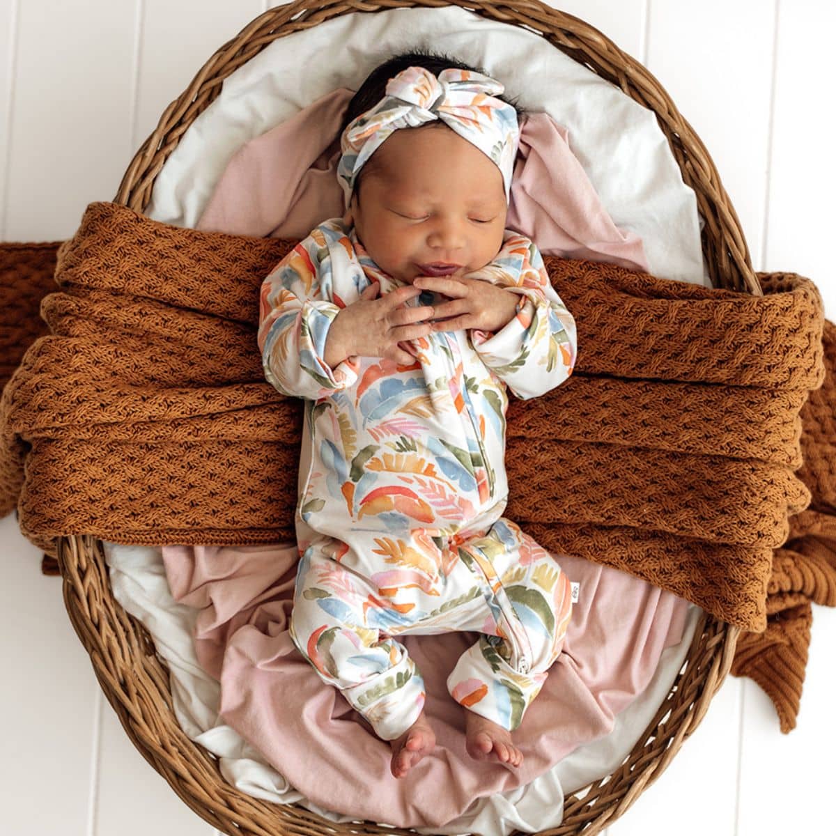 Snuggle Hunny Convertible Romper - Summer Palm - Image 3