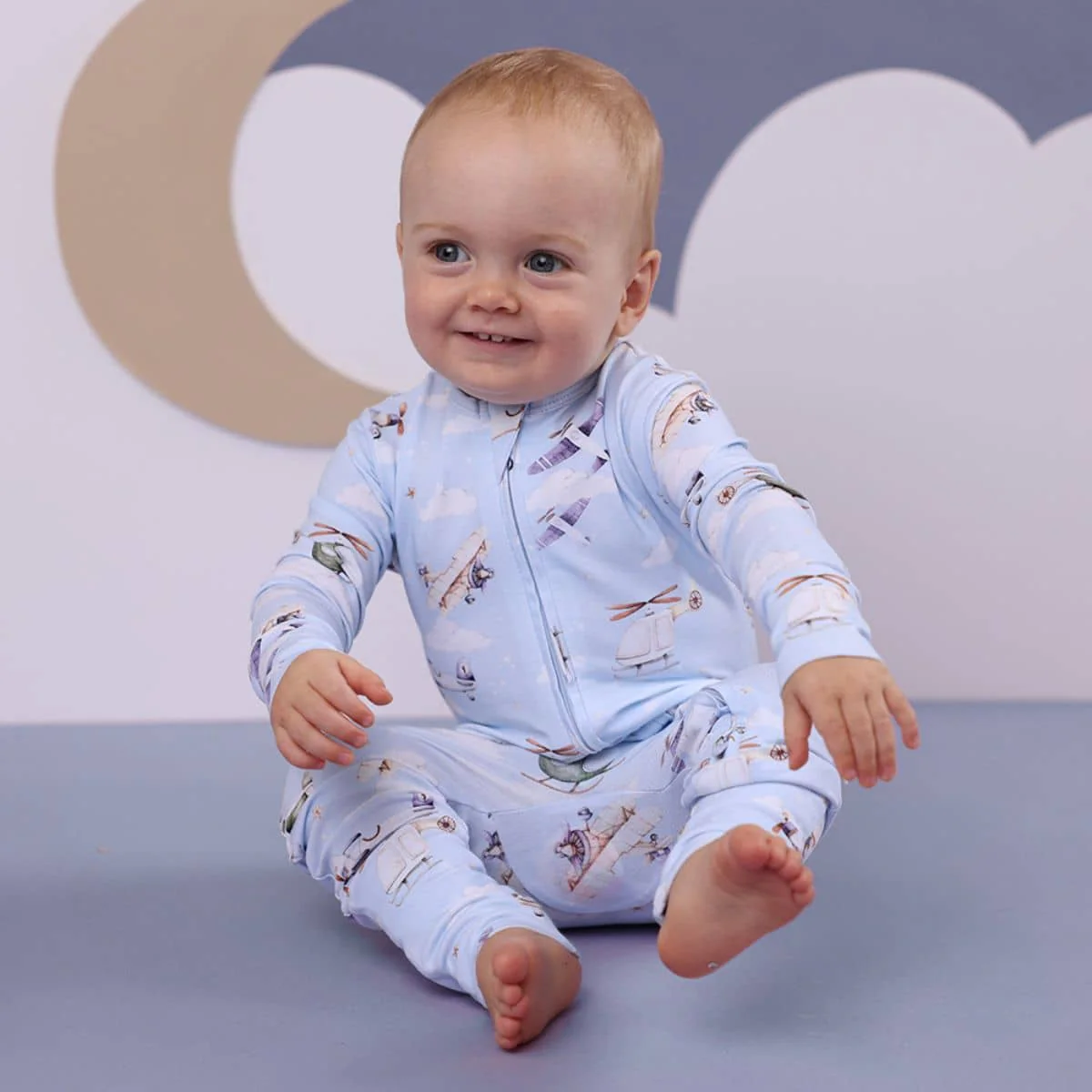 Snuggle Hunny Convertible Romper - Taking Flight - Image 6