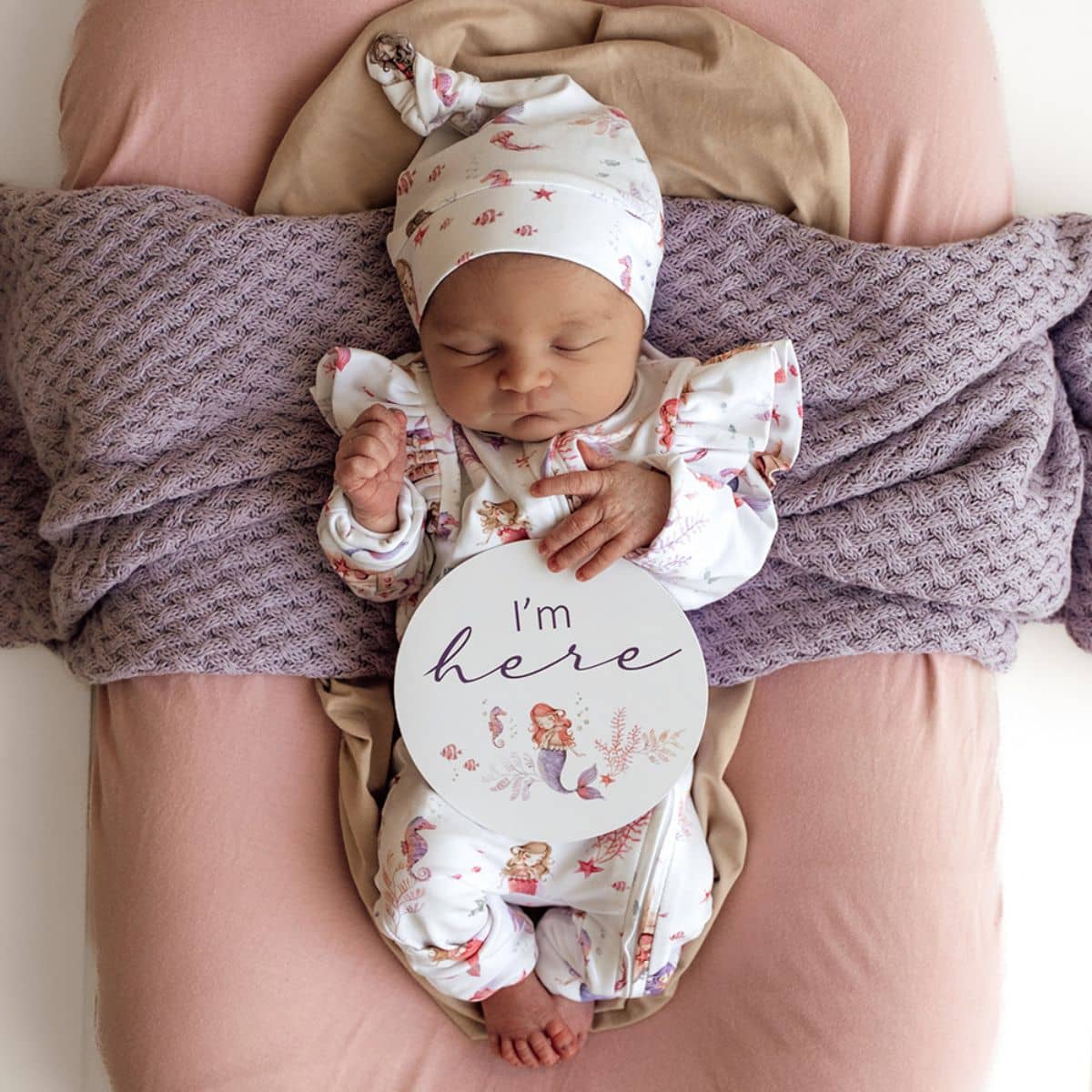 Snuggle Hunny Convertible Romper with Frill - Mermaid - Image 3