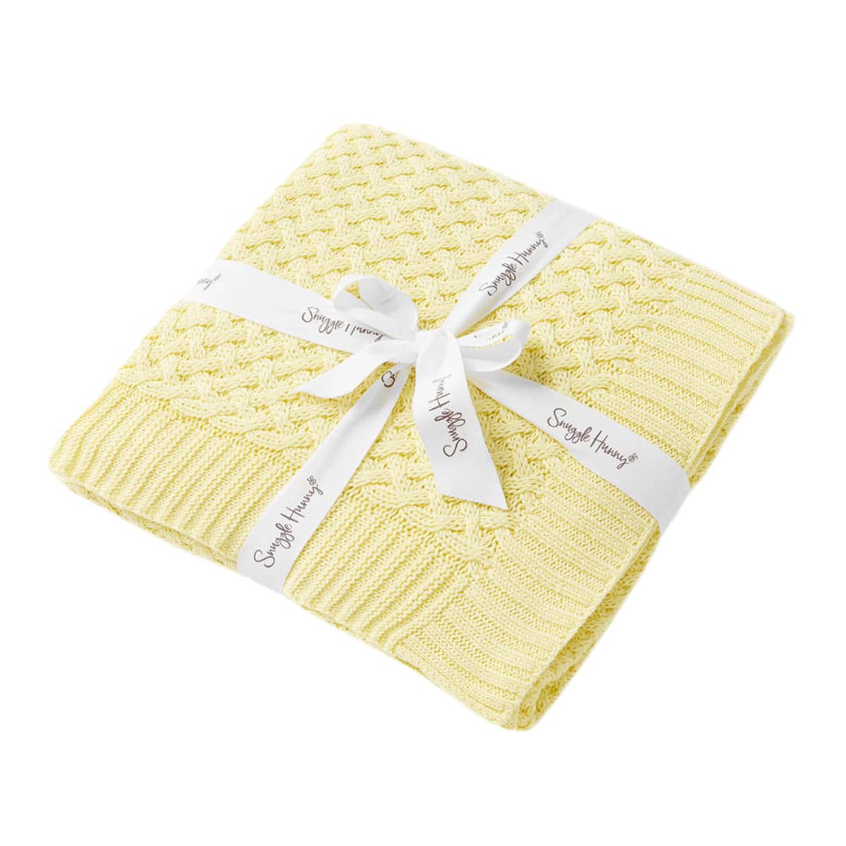 Snuggle Hunny Diamond Knit Baby Blanket - Sunlight